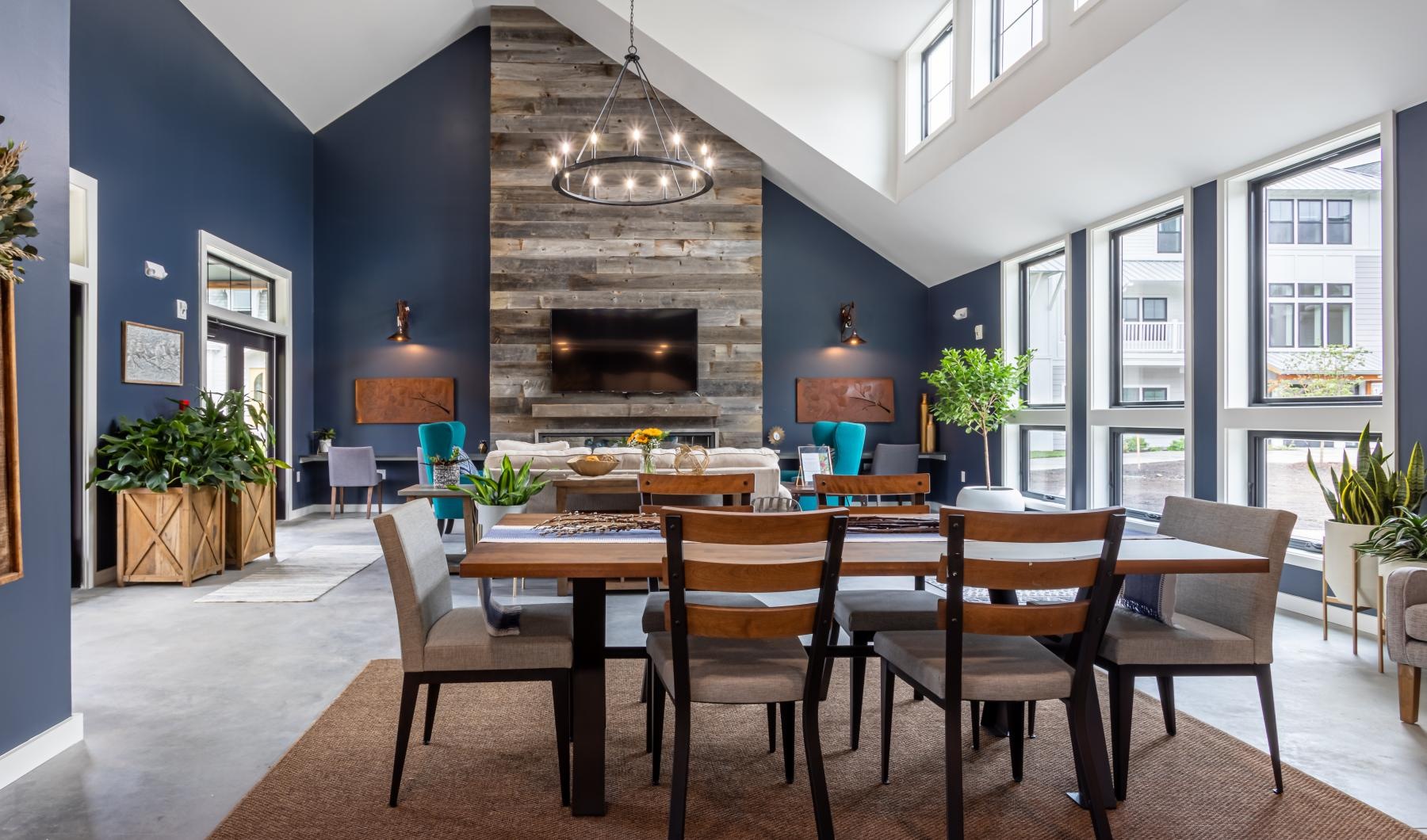 Find your perfect fit at Oriole Landing a lounge with a table and chairs